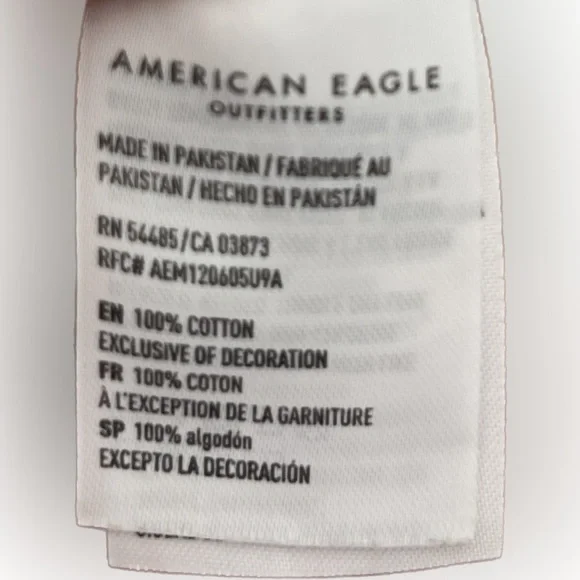 Men’s American Eagle Long Sleeve Sweatshirt. Size M. Color White. - Picture 4 of 4